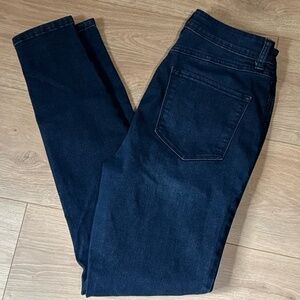 Dip Jeans Womens 8 Dark Wash High Rise Skinny Denim Stretch Y2K